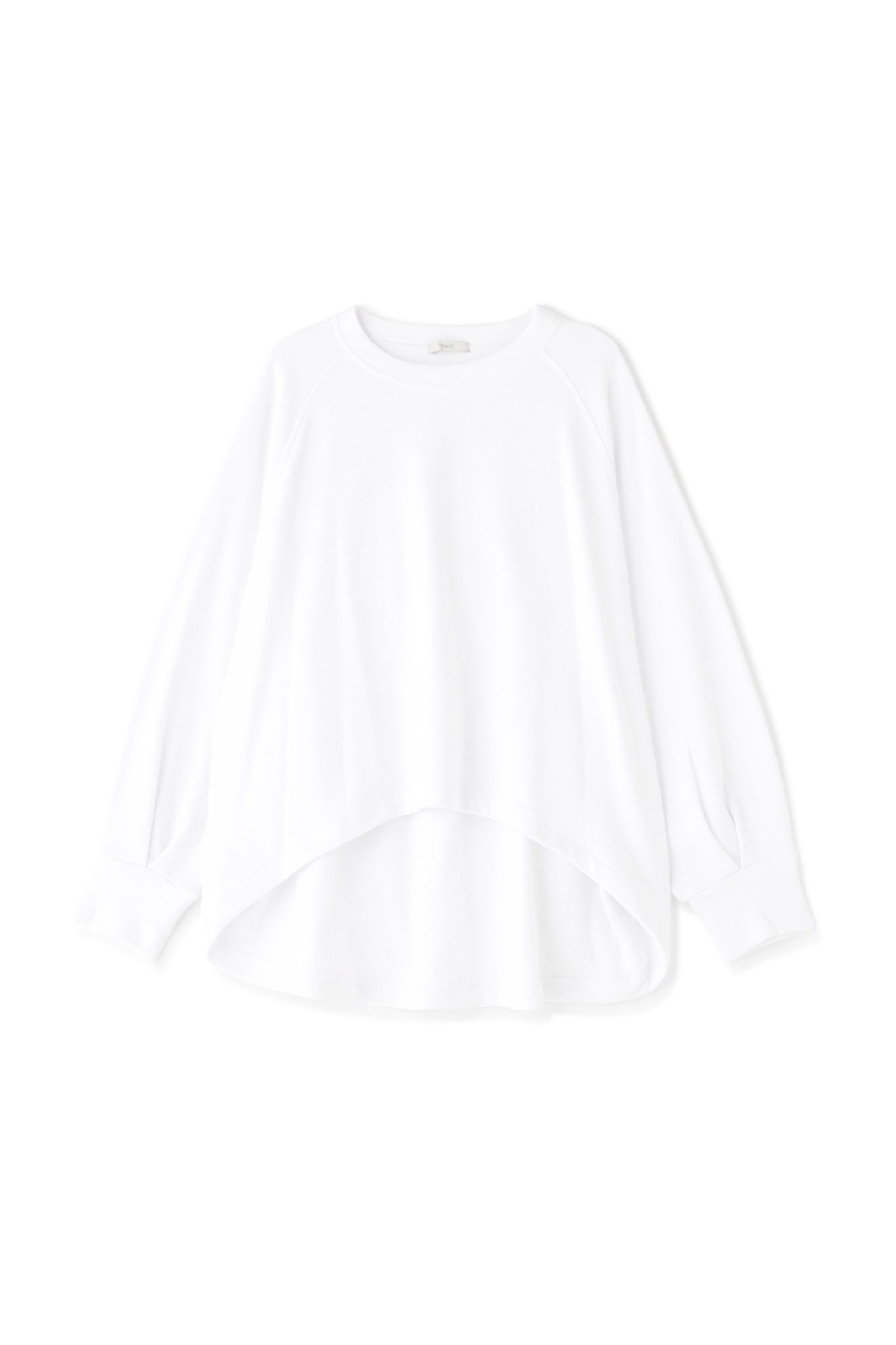 【ル フィル/LE PHIL】のコンパクト裏毛ショートプルオーバー インテリア・キッズ・メンズ・レディースファッション・服の通販 founy(ファニー) 　ファッション　Fashion　レディースファッション　Fashion for Women　トップス・カットソー　Cut & Sew Tops　シャツ・ブラウス・オフィスカジュアル　Elegant Blouses & Button-Ups　レディースパーカー・カジュアルフーディー　Casual Hoodies & Sweatshirts　ロングTシャツ・Tシャツ　Longline T-Shirts & Tees　カジュアルプルオーバー・ニットトップス　Pullovers & Knit Tops / Casual Pullovers　スウェット・クルーネックトップス　Sweatshirts & Crewnecks / Relaxed Fit Sweat Tops　カットソー・ベーシックTシャツ　Cut-and-Sewn Tops / Stretch Tees & Basics　コンパクト　Compact, Small Size　ショート　Short, Short Length　バランス　Balance, Style Balance　パターン　Pattern, Design Print　フォルム　Silhouette, Form　ベーシック　Basic, Essential　ホワイト|ID: prp329100003449975 ipo3291000000034121593