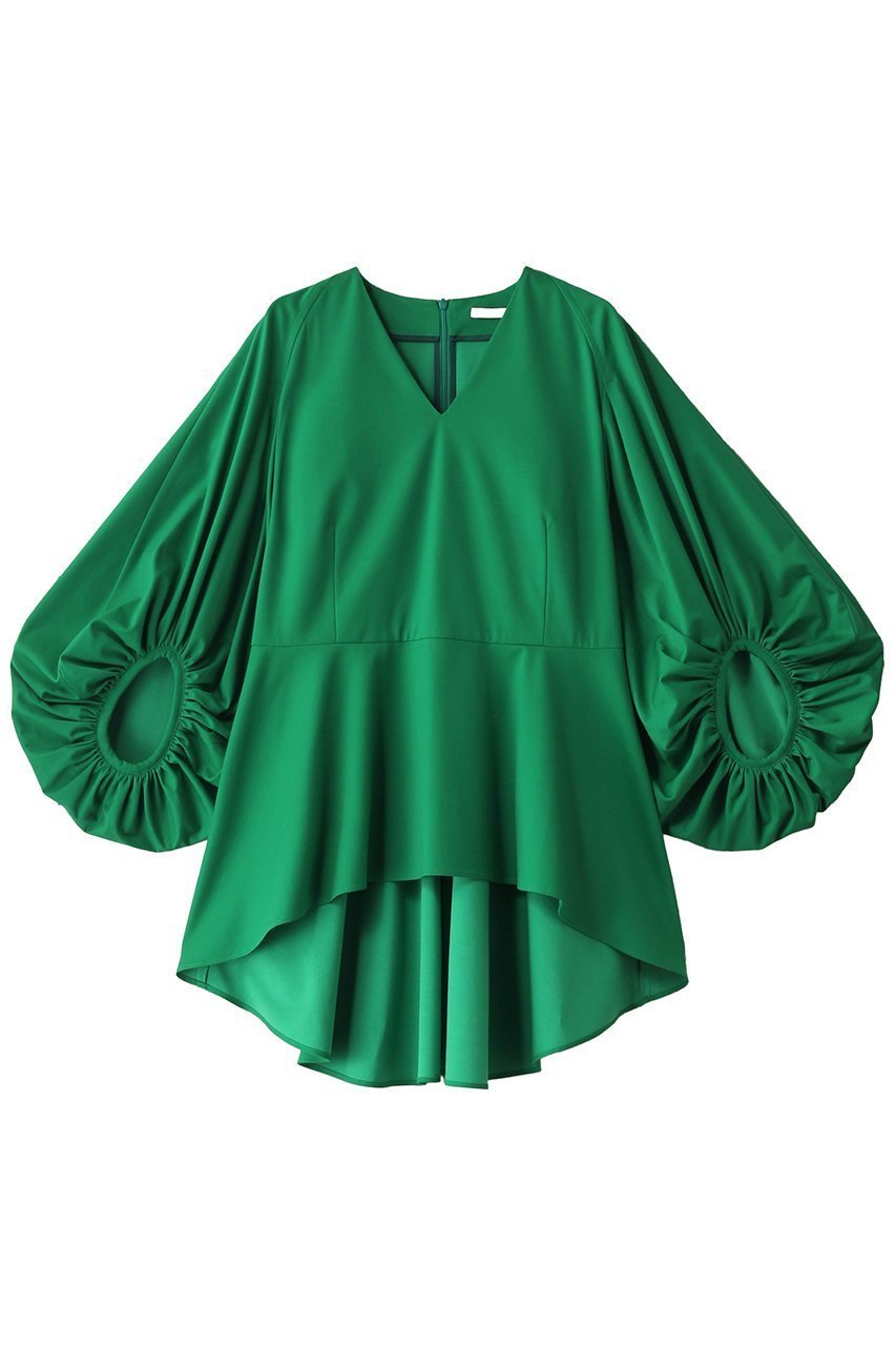 【ル フィル/LE PHIL】のコンパクトポンチブラウス 人気、トレンドファッション・服の通販 founy(ファニー) 　ファッション　Fashion　レディースファッション　Fashion for Women　トップス・カットソー　Cut & Sew Tops　シャツ・ブラウス・オフィスカジュアル　Elegant Blouses & Button-Ups　なめらか　Smooth, Silky Texture　カットソー　Cut and Sewn Top　ギャザー　Gathered, Ruffled　ショート　Short, Short Length　スリーブ　Sleeve, Long Sleeve / Short Sleeve　ドレープ　Drape, Draping Fabric　バランス　Balance, Style Balance　フレア　Flare, Flared　フロント　Front, Front Design　ワイド　Wide, Wide Fit　 other-1|ID: prp329100003450038 ipo3291000000035822576