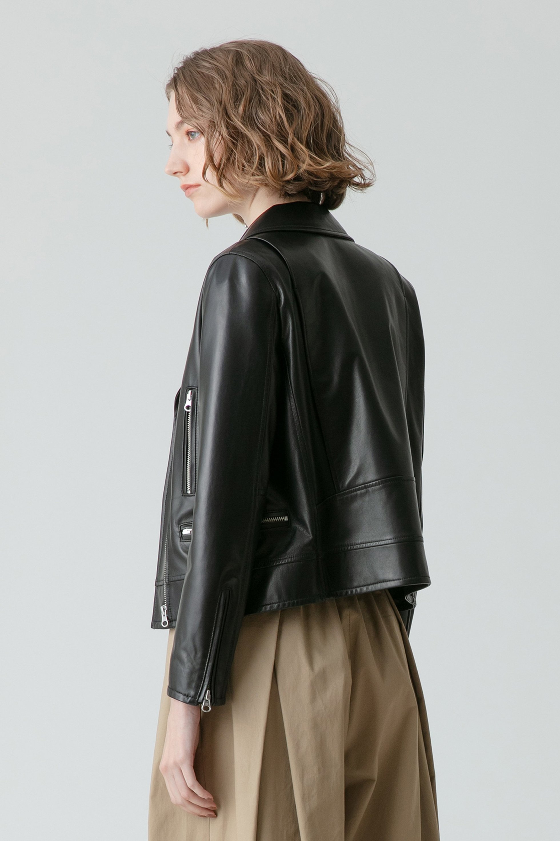 【アルアバイル/allureville】のシープレザーライダース 人気、トレンドファッション・服の通販 founy(ファニー) ファッション Fashion レディースファッション Fashion for Women アウター Coat / Outerwear Collection レディースジャケット・軽アウター Jackets ライダースジャケット / レザースタイル Riders Jackets & Biker Style インナー Innerwear コンパクト Compact, Small Size サテン Satin, Glossy Fabric ジャケット Jacket, Outerwear パターン Pattern, Design Print ベーシック Basic, Essential ライダースジャケット Riders, Biker Jacket エレガント 上品 Elegant other-6|ID: prp329100003450052 ipo3291000000036065063