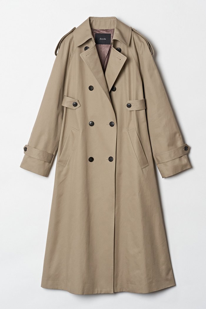 【アルアバイル/allureville】のFINXギャバトレンチコート インテリア・キッズ・メンズ・レディースファッション・服の通販 founy(ファニー) https://founy.com/ ファッション Fashion レディースファッション WOMEN アウター Coat Outerwear コート Coats トレンチコート Trench Coats ドレス Dress バランス Balance フロント Front ロング Long |ID: prp329100003450053 ipo3291000000030864891