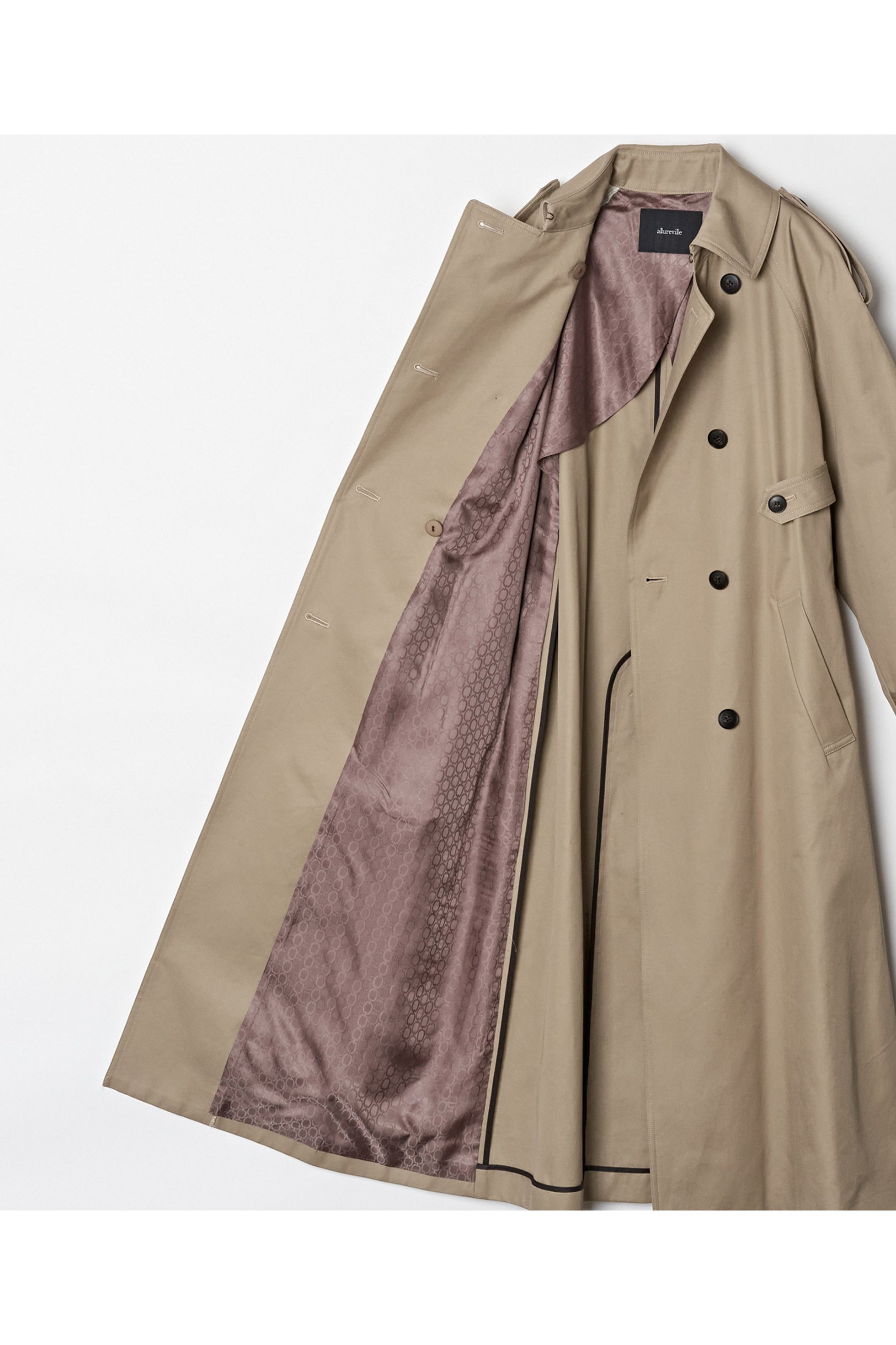 【アルアバイル/allureville】のFINXギャバトレンチコート 人気、トレンドファッション・服の通販 founy(ファニー) 　ファッション　Fashion　レディースファッション　Fashion for Women　アウター　Coat / Outerwear Collection　コート・ロングコート・ピーコート　Long Coats, Peacoats & More　トレンチコート / 春秋の定番アウター　Trench Coats　ドレス　Dress, One-Piece　バランス　Balance, Style Balance　フロント　Front, Front Design　ロング　Long, Long-Length　再入荷　Restock / Back in Stock　other-4|ID: prp329100003450053 ipo3291000000032928588
