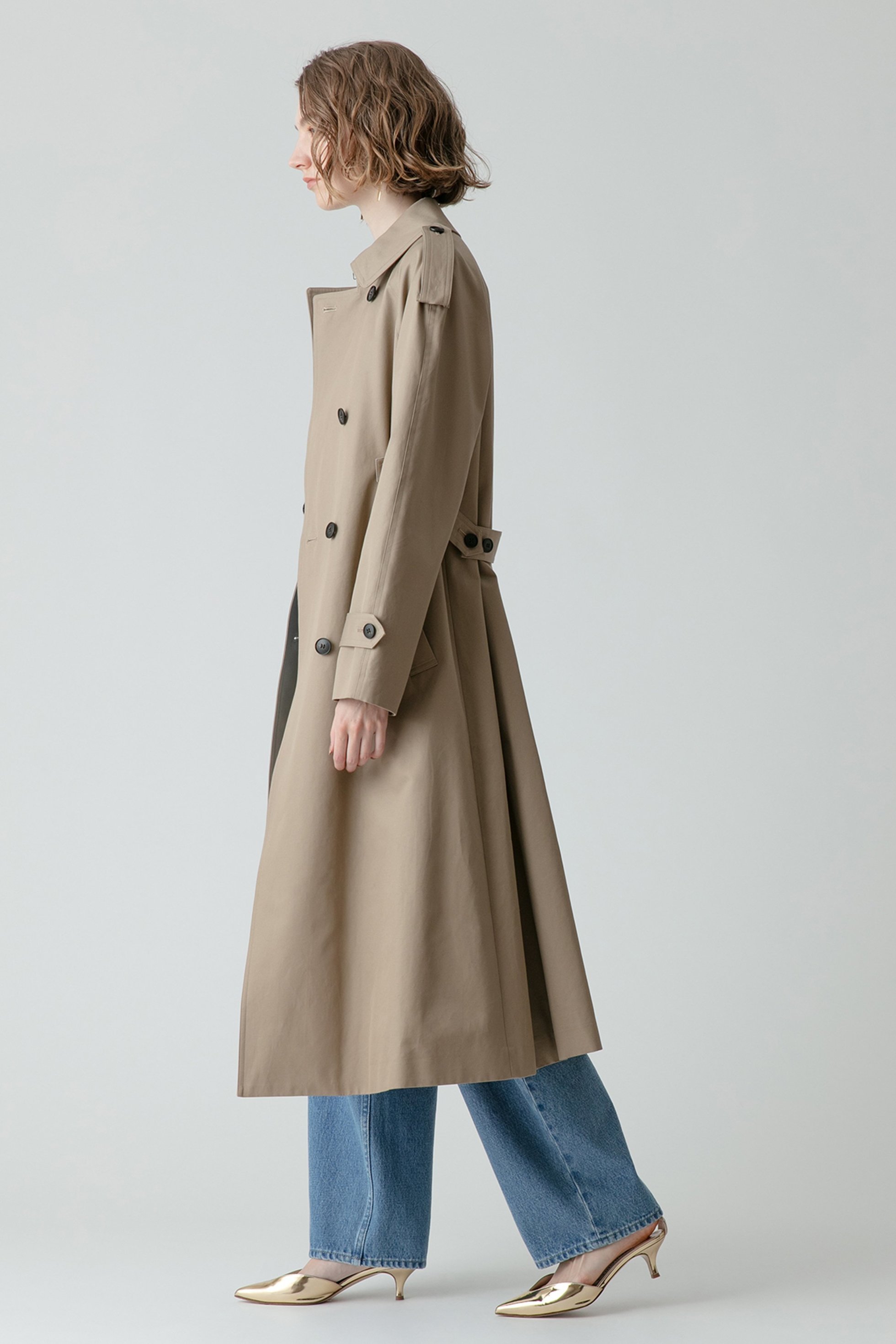 【アルアバイル/allureville】のFINXギャバトレンチコート 人気、トレンドファッション・服の通販 founy(ファニー) 　ファッション　Fashion　レディースファッション　Fashion for Women　アウター　Coat / Outerwear Collection　コート・ロングコート・ピーコート　Long Coats, Peacoats & More　トレンチコート / 春秋の定番アウター　Trench Coats　ドレス　Dress, One-Piece　バランス　Balance, Style Balance　フロント　Front, Front Design　ロング　Long, Long-Length　再入荷　Restock / Back in Stock　other-6|ID: prp329100003450053 ipo3291000000032928646