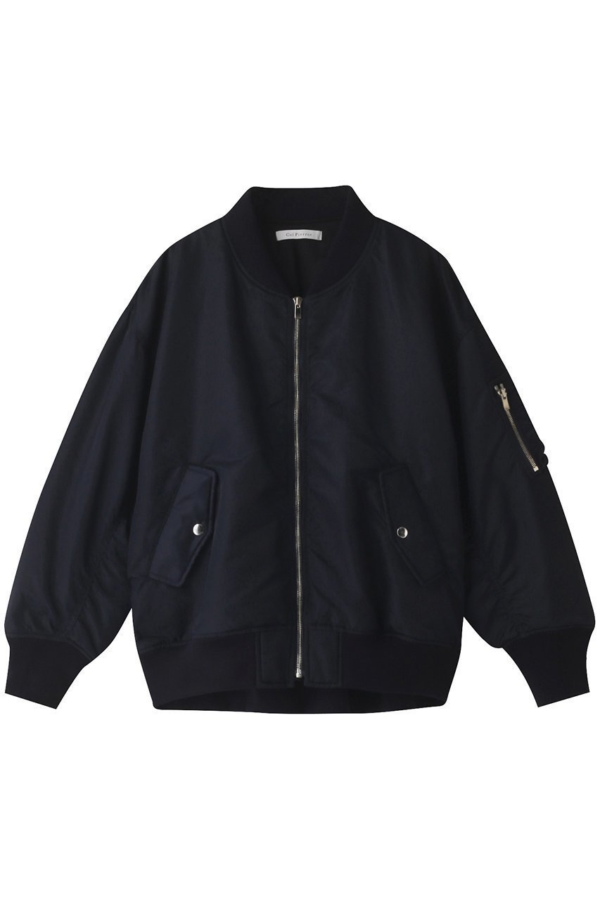 【コルピエロ/Col Pierrot】の【ELLE SHOP 限定】MA-1 インテリア・キッズ・メンズ・レディースファッション・服の通販 founy(ファニー) 　ファッション　Fashion　レディースファッション　Fashion for Women　アウター　Coat / Outerwear Collection　レディースジャケット・軽アウター　Jackets　ブルゾンジャケット・スポーティアウター　Blouson Jackets　MA-1ジャケット　MA-1 Bomber Jackets / Flight Jackets　ジャケット　Jacket, Outerwear　ブルゾン　Blouson, Bomber Jacket　ロング　Long, Long-Length　別注　Limited Edition, Custom Order　秋　Autumn　ネイビー|ID: prp329100003453488 ipo3291000000032958435