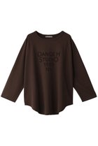 【エリオポール/heliopole】のロゴラグランスリーブTシャツ 人気、トレンドファッション・服の通販 founy(ファニー) ファッション Fashion レディースファッション Fashion for Women トップス・カットソー Cut & Sew Tops シャツ・ブラウス・オフィスカジュアル Elegant Blouses & Button-Ups ロングTシャツ・Tシャツ Longline T-Shirts & Tees カットソー・ベーシックTシャツ Cut-and-Sewn Tops / Stretch Tees & Basics ショート Short, Short Length スリーブ Sleeve, Long Sleeve / Short Sleeve 長袖 Long Sleeve, Full Sleeve thumbnail ダークブラウン|ID: prp329100003455371 ipo3291000000032846271