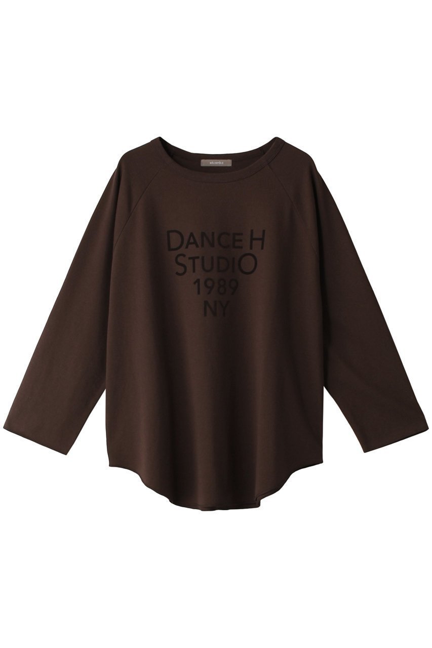 【エリオポール/heliopole】のロゴラグランスリーブTシャツ インテリア・キッズ・メンズ・レディースファッション・服の通販 founy(ファニー) ファッション Fashion レディースファッション Fashion for Women トップス・カットソー Cut & Sew Tops シャツ・ブラウス・オフィスカジュアル Elegant Blouses & Button-Ups ロングTシャツ・Tシャツ Longline T-Shirts & Tees カットソー・ベーシックTシャツ Cut-and-Sewn Tops / Stretch Tees & Basics ショート Short, Short Length スリーブ Sleeve, Long Sleeve / Short Sleeve 長袖 Long Sleeve, Full Sleeve ダークブラウン|ID: prp329100003455371 ipo3291000000032846271