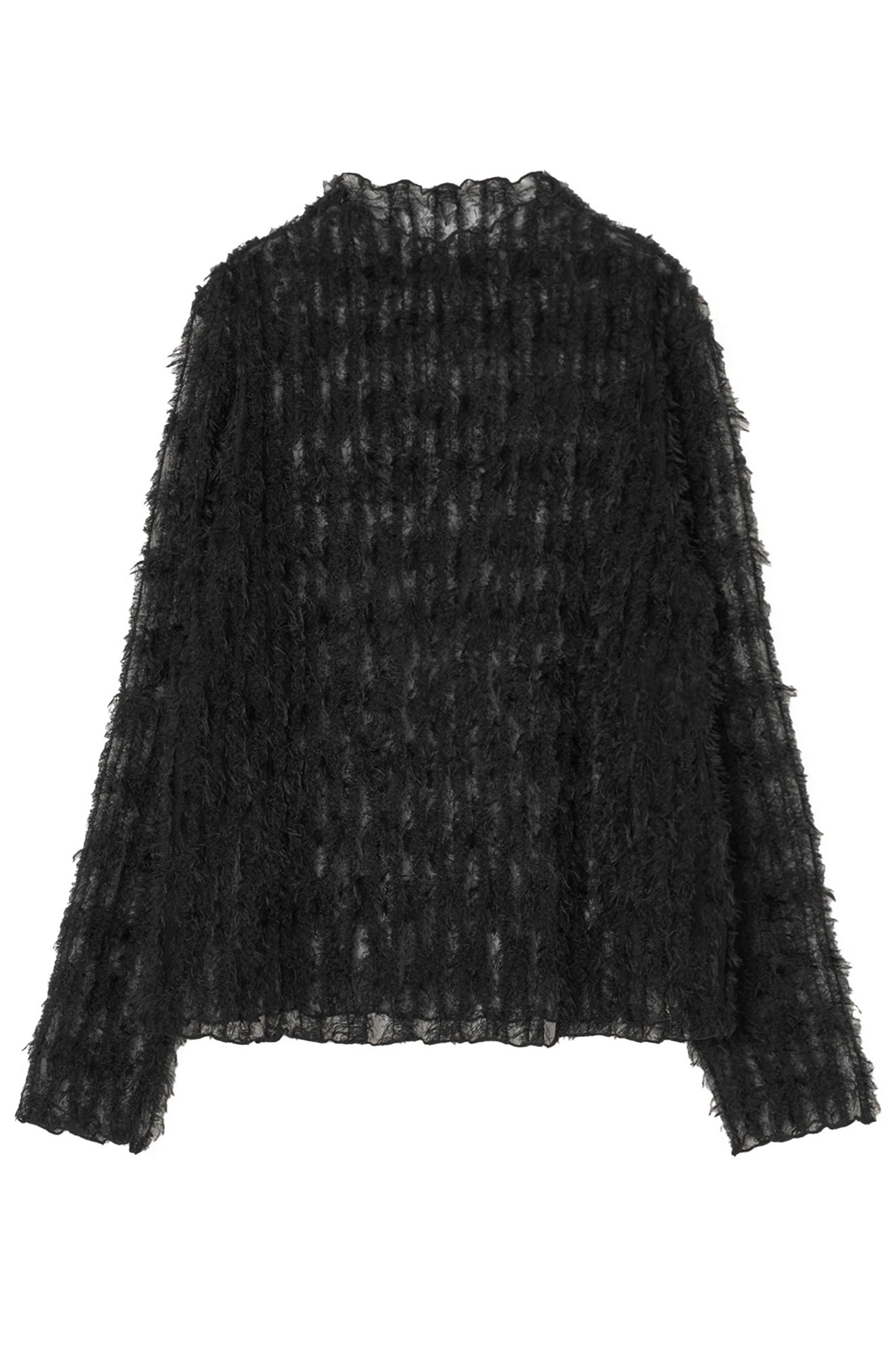 【アナイ/ANAYI】のフェザーチュールモックネック プルオーバー 人気、トレンドファッション・服の通販 founy(ファニー) 　ファッション　Fashion　レディースファッション　Fashion for Women　トップス・カットソー　Cut & Sew Tops　シャツ・ブラウス・オフィスカジュアル　Elegant Blouses & Button-Ups　ロングTシャツ・Tシャツ　Longline T-Shirts & Tees　カジュアルプルオーバー・ニットトップス　Pullovers & Knit Tops / Casual Pullovers　カットソー・ベーシックTシャツ　Cut-and-Sewn Tops / Stretch Tees & Basics　インナー　Innerwear　エレガント 上品　Elegant　カットソー　Cut and Sewn Top　シアー　Sheer, See-Through　スリーブ　Sleeve, Long Sleeve / Short Sleeve　モックネック　Mock Neck, Short Turtleneck　ロング　Long, Long-Length　 other-1|ID: prp329100003456638 ipo3291000000032848619