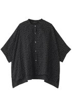 【ミズイロ インド/mizuiro ind】のdots stand colalr wide shirt シャツ blackB|ID:prp329100003456694