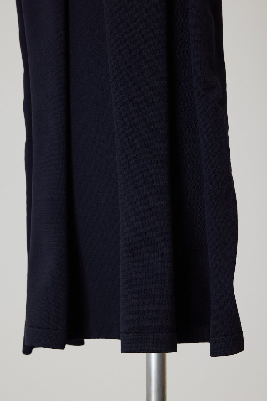 【リムアーク/RIM.ARK】のCurve line sleeve knit OP/ニットワンピース 人気、トレンドファッション・服の通販 founy(ファニー) 　ファッション　Fashion　レディースファッション　Fashion for Women　ワンピース　Dresses　ニットワンピース　Knit Dresses　チュニック　Tunic Tops & Dresses　スリーブ　Sleeve, Long Sleeve / Short Sleeve　チュニック　Tunic, Long Top　パイピング　Piping, Trim Design　フレア　Flare, Flared　ロング　Long, Long-Length　other-8|ID: prp329100003456716 ipo3291000000032888250