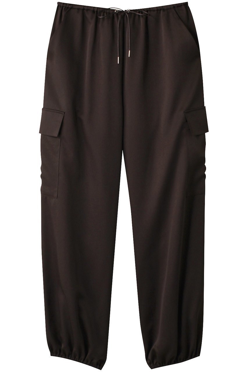 【リムアーク/RIM.ARK】のSatin volume cargo PT/カーゴパンツ インテリア・キッズ・メンズ・レディースファッション・服の通販 founy(ファニー) 　ファッション　Fashion　レディースファッション　Fashion for Women　パンツ　Pants & Trousers　カーゴパンツ　Cargo Pants, Utility Pants　サテン　Satin, Glossy Fabric　ストレッチ　Stretch, Stretchy Fabric　ダークブラウン|ID: prp329100003456719 ipo3291000000032921919