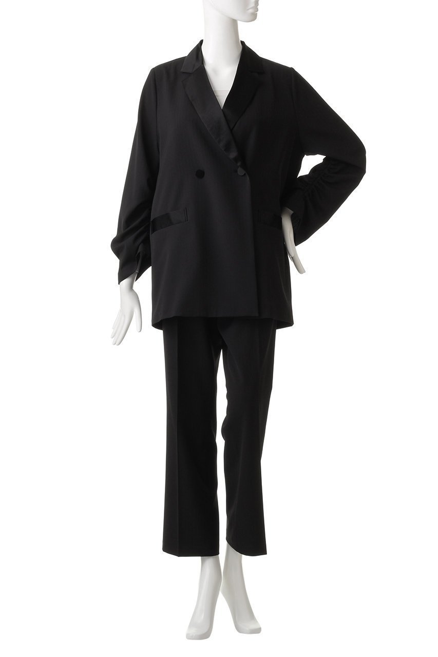 【リムアーク/RIM.ARK】のDress up set/セットアップ 人気、トレンドファッション・服の通販 founy(ファニー) 　ファッション　Fashion　レディースファッション　Fashion for Women　アウター　Coat / Outerwear Collection　レディースジャケット・軽アウター　Jackets　ワンピース　Dresses　フォーマル・パーティードレス・結婚式用ドレス　Elegant & Casual Dresses　おすすめ　Recommended / Our Picks　サテン　Satin, Glossy Fabric　シャーリング　Shirring, Ruched　ジャケット　Jacket, Outerwear　ストライプ　Stripe, Striped Pattern　セットアップ　Set-Up, Coordinated Outfit　フェイス　Face, Facial Design　ポケット　Pocket, Pocket Detail　リラックス　Relax, Relaxed Fit　エレガント 上品　Elegant　other-2|ID: prp329100003456720 ipo3291000000035490995