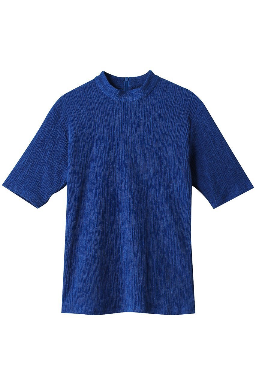 【リムアーク/RIM.ARK】のHalf sleeve unevenness tops/トップス インテリア・キッズ・メンズ・レディースファッション・服の通販 founy(ファニー) 　ファッション　Fashion　レディースファッション　WOMEN　トップス・カットソー　Tops/Tshirt　シャツ/ブラウス　Shirts/Blouses　シアー　Sheer　ショート　Short　シンプル　Simple　スリーブ　Sleeve　トレンド　Trend　バランス　Balance　ランダム　Random　ブルー|ID: prp329100003456723 ipo3291000000026971589