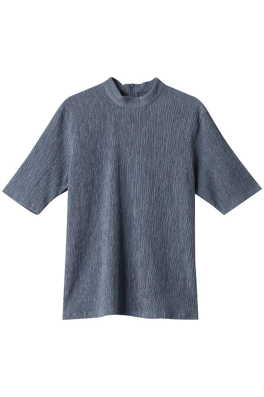 【リムアーク/RIM.ARK】のHalf sleeve unevenness tops/トップス インテリア・キッズ・メンズ・レディースファッション・服の通販 founy(ファニー) 　ファッション　Fashion　レディースファッション　WOMEN　トップス・カットソー　Tops/Tshirt　シャツ/ブラウス　Shirts/Blouses　シアー　Sheer　ショート　Short　シンプル　Simple　スリーブ　Sleeve　トレンド　Trend　バランス　Balance　ランダム　Random　グレー|ID: prp329100003456723 ipo3291000000026971590