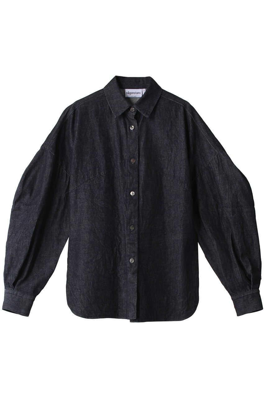 【ナゴンスタンス/nagonstans】のW ラウンドスリーブ SH/シャツ 人気、トレンドファッション・服の通販 founy(ファニー) 　ファッション　Fashion　レディースファッション　Fashion for Women　トップス・カットソー　Cut & Sew Tops　シャツ・ブラウス・オフィスカジュアル　Elegant Blouses & Button-Ups　おすすめ　Recommended / Our Picks　シェイプ　Shape, Slim Fit　スリーブ　Sleeve, Long Sleeve / Short Sleeve　セットアップ　Set-Up, Coordinated Outfit　デニム　Denim, Jeans Material　ボトム　Bottoms, Lower Wear　ラウンド　Round, Round Neck　ロング　Long, Long-Length　 other-1|ID: prp329100003456736 ipo3291000000036842728