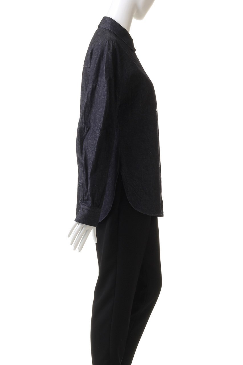 【ナゴンスタンス/nagonstans】のW ラウンドスリーブ SH/シャツ 人気、トレンドファッション・服の通販 founy(ファニー) 　ファッション　Fashion　レディースファッション　Fashion for Women　トップス・カットソー　Cut & Sew Tops　シャツ・ブラウス・オフィスカジュアル　Elegant Blouses & Button-Ups　おすすめ　Recommended / Our Picks　シェイプ　Shape, Slim Fit　スリーブ　Sleeve, Long Sleeve / Short Sleeve　セットアップ　Set-Up, Coordinated Outfit　デニム　Denim, Jeans Material　ボトム　Bottoms, Lower Wear　ラウンド　Round, Round Neck　ロング　Long, Long-Length　other-3|ID: prp329100003456736 ipo3291000000036842733