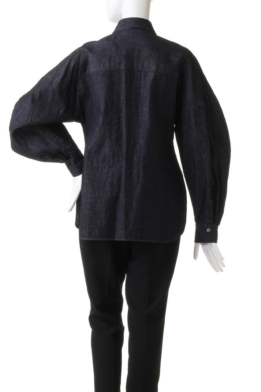 【ナゴンスタンス/nagonstans】のW ラウンドスリーブ SH/シャツ 人気、トレンドファッション・服の通販 founy(ファニー) 　ファッション　Fashion　レディースファッション　Fashion for Women　トップス・カットソー　Cut & Sew Tops　シャツ・ブラウス・オフィスカジュアル　Elegant Blouses & Button-Ups　おすすめ　Recommended / Our Picks　シェイプ　Shape, Slim Fit　スリーブ　Sleeve, Long Sleeve / Short Sleeve　セットアップ　Set-Up, Coordinated Outfit　デニム　Denim, Jeans Material　ボトム　Bottoms, Lower Wear　ラウンド　Round, Round Neck　ロング　Long, Long-Length　other-4|ID: prp329100003456736 ipo3291000000036842735