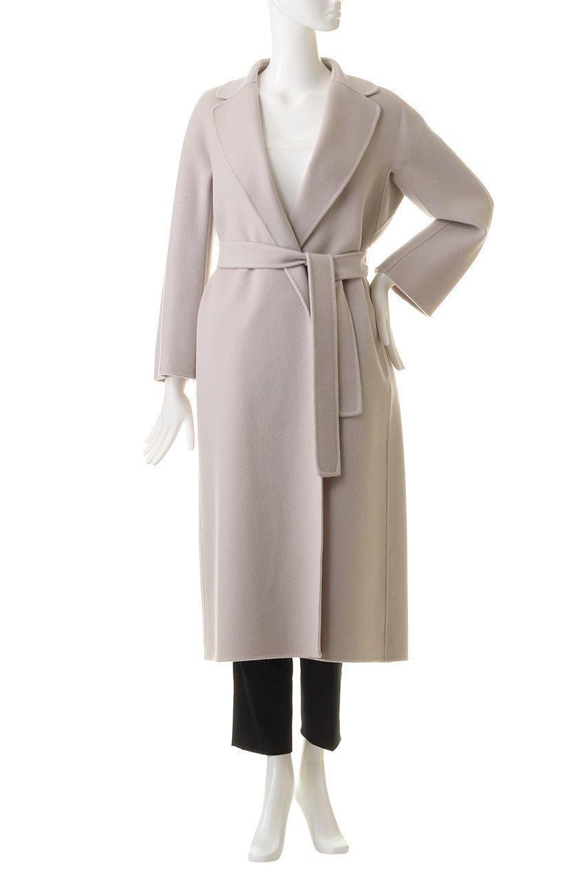 【マックスマーラ/Max Mara】の【 S Max Mara】ESTURIA ヴァージンウールラップ ロングコート 人気、トレンドファッション・服の通販 founy(ファニー) 　ファッション　Fashion　レディースファッション　Fashion for Women　アウター　Coat / Outerwear Collection　コート・ロングコート・ピーコート　Long Coats, Peacoats & More　なめらか　Smooth, Silky Texture　シンプル　Simple, Minimal　ラップ　Wrap, Wrap Design　ロング　Long, Long-Length　エレガント 上品　Elegant　A/W・秋冬　Autumn/Winter　other-2|ID: prp329100003458350 ipo3291000000035824343