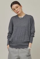 【カレンソロジー/Curensology】のファインウールクルーニットプルオーバー 人気、トレンドファッション・服の通販 founy(ファニー) ファッション Fashion レディースファッション Fashion for Women トップス・カットソー Cut & Sew Tops ニット Knit Tops & Sweaters カジュアルプルオーバー・ニットトップス Pullovers & Knit Tops / Casual Pullovers コンパクト Compact, Small Size シンプル Simple, Minimal ラップ Wrap, Wrap Design エレガント 上品 Elegant 今季 This Season, Current Season thumbnail ミドルグレー|ID: prp329100003458356 ipo3291000000032957736