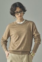【カレンソロジー/Curensology】のファインウールクルーニットプルオーバー 人気、トレンドファッション・服の通販 founy(ファニー) ファッション Fashion レディースファッション Fashion for Women トップス・カットソー Cut & Sew Tops ニット Knit Tops & Sweaters カジュアルプルオーバー・ニットトップス Pullovers & Knit Tops / Casual Pullovers コンパクト Compact, Small Size シンプル Simple, Minimal ラップ Wrap, Wrap Design エレガント 上品 Elegant 今季 This Season, Current Season thumbnail ベージュ|ID: prp329100003458356 ipo3291000000033330176