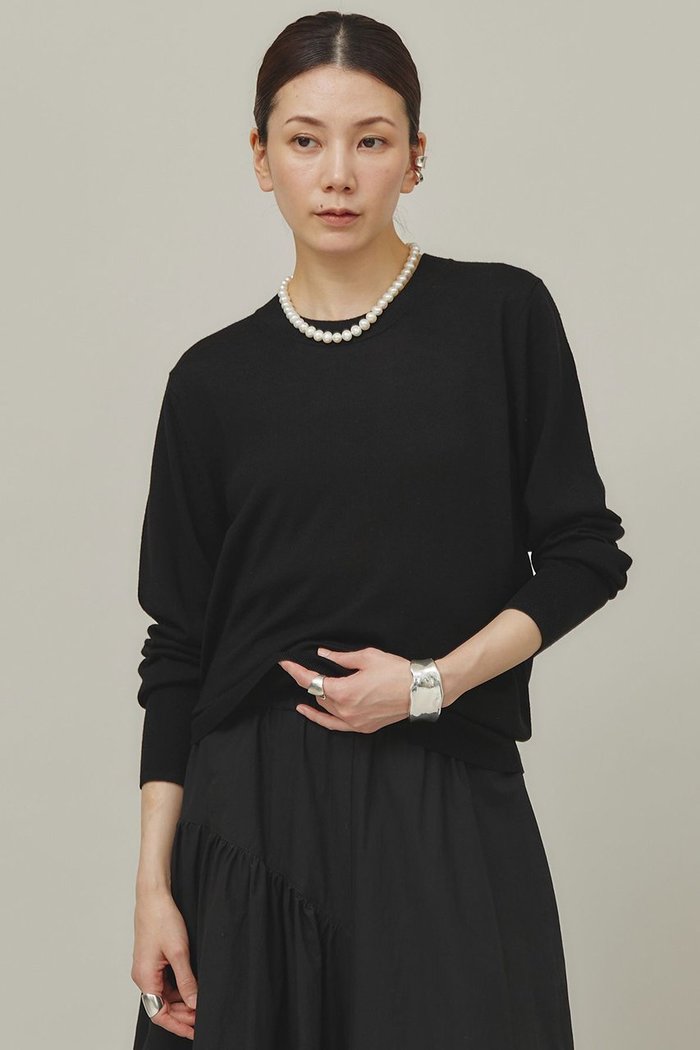 【カレンソロジー/Curensology】のファインウールクルーニットプルオーバー インテリア・キッズ・メンズ・レディースファッション・服の通販 founy(ファウニー) https://founy.com/ ファッション Fashion レディースファッション Fashion for Women トップス・カットソー Cut & Sew Tops ニット Knit Tops & Sweaters カジュアルプルオーバー・ニットトップス Pullovers & Knit Tops / Casual Pullovers コンパクト Compact, Small Size シンプル Simple, Minimal ラップ Wrap, Wrap Design エレガント 上品 Elegant 今季 This Season, Current Season |ID: prp329100003458356 ipo3291000000036371294