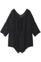 【レイール/Reir】の【San-ai Resort】クロシェパーツ羽織り ブラック|ID: prp329100003458398 ipo3291000000036679084