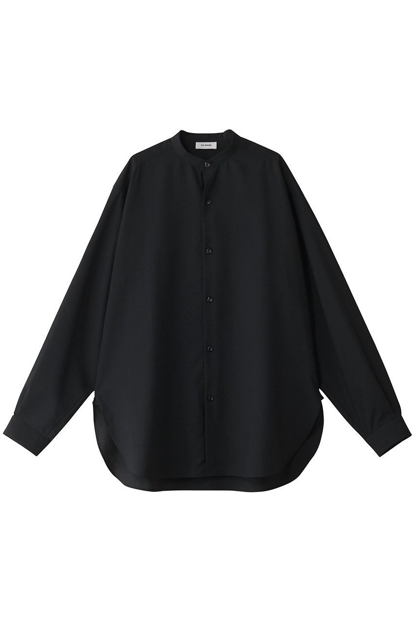 【ザ リラクス/THE RERACS / MEN】の【MEN】バンドカラーシャツ インテリア・キッズ・メンズ・レディースファッション・服の通販 founy(ファニー) 　ファッション　Fashion　メンズファッション　Fashion for Men　オケージョン　Occasion Wear　シンプル　Simple, Minimal　スリーブ　Sleeve, Long Sleeve / Short Sleeve　モダン　Modern, Contemporary　ロング　Long, Long-Length　ワイド　Wide, Wide Fit　ダークネイビー|ID: prp329100003460841 ipo3291000000036722369
