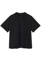 【ミズイロ インド/mizuiro ind】のA line polo shirt シャツ black|ID:prp329100003470116