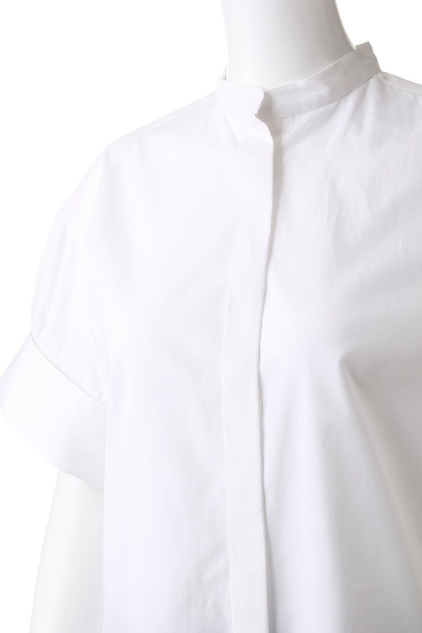 【コルピエロ/Col Pierrot】のスタンドカラー半袖シャツ 人気、トレンドファッション・服の通販 founy(ファニー) 　ファッション　Fashion　レディースファッション　WOMEN　トップス・カットソー　Tops/Tshirt　シャツ/ブラウス　Shirts/Blouses　ショート　Short　スタンド　Stand　スリーブ　Sleeve　半袖　Short Sleeve　other-5|ID: prp329100003470122 ipo3291000000031403164