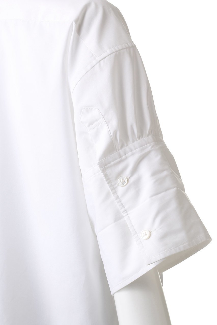 【コルピエロ/Col Pierrot】のスタンドカラー半袖シャツ 人気、トレンドファッション・服の通販 founy(ファニー) 　ファッション　Fashion　レディースファッション　Fashion for Women　トップス・カットソー　Cut & Sew Tops　シャツ・ブラウス・オフィスカジュアル　Elegant Blouses & Button-Ups　ショート　Short, Short Length　スタンド　Stand Collar, Upright Stand　スリーブ　Sleeve, Long Sleeve / Short Sleeve　半袖　Short Sleeve, Half Sleeve　other-6|ID: prp329100003470122 ipo3291000000032890571