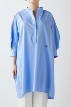 【ウィムガゼット/Whim Gazette】の刺しゅうシャツチュニック 人気、トレンドファッション・服の通販 founy(ファニー) ファッション Fashion レディースファッション Fashion for Women トップス・カットソー Cut & Sew Tops シャツ・ブラウス・オフィスカジュアル Elegant Blouses & Button-Ups クラシカル Classical, Vintage-Inspired ショルダー Shoulder, Shoulder Strap スタンド Stand Collar, Upright Stand ストライプ Stripe, Striped Pattern スリーブ Sleeve, Long Sleeve / Short Sleeve チュニック Tunic, Long Top デニム Denim, Jeans Material ドロップ Drop Shoulder, Dropped Style フロント Front, Front Design ペンシル Pencil, Pencil Skirt 無地 Plain, Solid Color レギンス Leggings, Stretch Pants ロング Long, Long-Length ワンポイント One Point, Statement Accent thumbnail サックスブルー|ID: prp329100003472048 ipo3291000000032857598