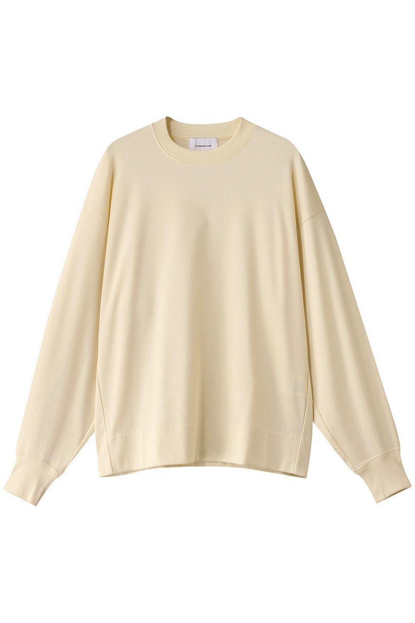 【スタニングルアー/STUNNING LURE】のrスムースボクシープルオーバー インテリア・キッズ・メンズ・レディースファッション・服の通販 founy(ファニー) 　ファッション　Fashion　レディースファッション　Fashion for Women　トップス・カットソー　Cut & Sew Tops　シャツ・ブラウス・オフィスカジュアル　Elegant Blouses & Button-Ups　レディースパーカー・カジュアルフーディー　Casual Hoodies & Sweatshirts　ロングTシャツ・Tシャツ　Longline T-Shirts & Tees　カジュアルプルオーバー・ニットトップス　Pullovers & Knit Tops / Casual Pullovers　スウェット・クルーネックトップス　Sweatshirts & Crewnecks / Relaxed Fit Sweat Tops　カットソー・ベーシックTシャツ　Cut-and-Sewn Tops / Stretch Tees & Basics　エレガント 上品　Elegant　イエロー|ID: prp329100003476595 ipo3291000000032881877