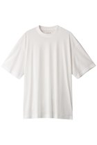 【スリー ドッツ/three dots】のシルキーペーパーコットン Tシャツ ホワイト|ID:prp329100003476722