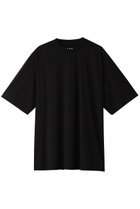 【スリー ドッツ/three dots】のシルキーペーパーコットン Tシャツ ブラック|ID:prp329100003476722