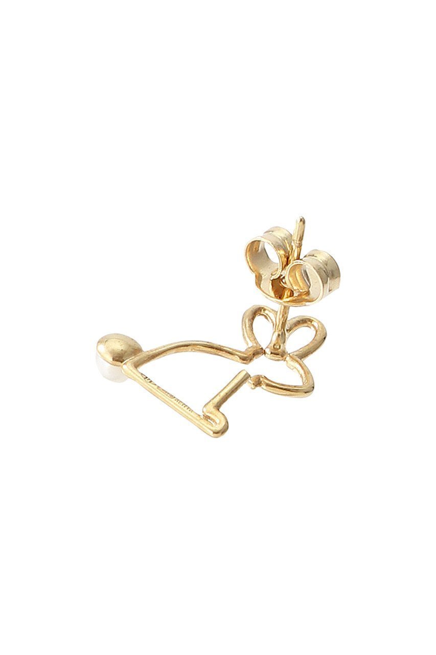 【アリータ/ALIITA】のLITTLE RABBIT WITH PEARL ピアス(左耳用) 人気、トレンドファッション・服の通販 founy(ファニー) 　ファッション　Fashion　レディースファッション　Ladies' Fashion Online　ジュエリー　Jewelry　リング　Rings　イヤリング　Earrings　イエロー　Yellow　イヤリング　Earrings　パール　Pearl　フェミニン　Feminine　モチーフ　Motif　エレガント 上品　Elegant　片耳　One Ear　other-3|ID: prp329100003478466 ipo3291000000031453033