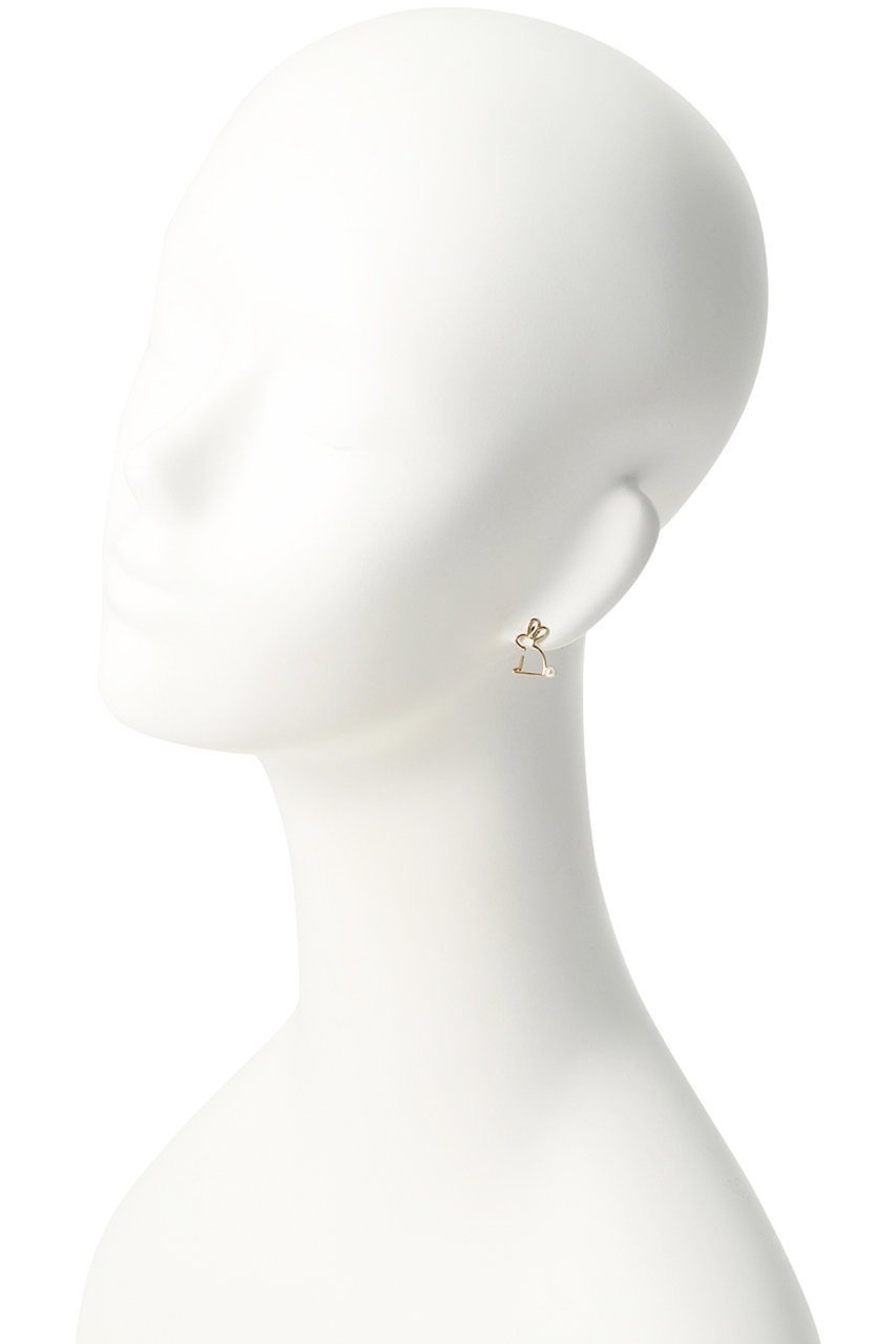 【アリータ/ALIITA】のLITTLE RABBIT WITH PEARL ピアス(左耳用) 人気、トレンドファッション・服の通販 founy(ファニー) ファッション Fashion レディースファッション Fashion for Women ジュエリー Jewelry ファッションリング Fashion Rings イヤリング・フープ・ドロップタイプ Hoop, Drop & Clip Earrings イエロー Yellow イヤリング Earrings パール Pearl, Pearl Accent フェミニン Feminine, Girly モチーフ Motif, Design Theme エレガント 上品 Elegant 片耳 One-Ear, Single Earring other-3|ID: prp329100003478466 ipo3291000000035885767