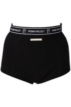 【プランク プロジェクト/PRANK PROJECT】のロゴバンドショーツ / Logo Band Shorts 人気、トレンドファッション・服の通販 founy(ファニー) ファッション Fashion レディースファッション Fashion for Women 下着・ランジェリー Lingerie & Intimates ショーツ・ランジェリー用ボトムス Panties / Briefs / Lingerie Bottoms インナー Innerwear ショーツ Shorts, Short Pants スポーティ Sporty, Casual Athletic テレコ Ribbed, Rib Stitch フロント Front, Front Design プレート Plate, Dish メタル Metal, Metal Parts ランジェリー Lingerie, Intimate Wear thumbnail BLK(ブラック)|ID: prp329100003478483 ipo3291000000036147876
