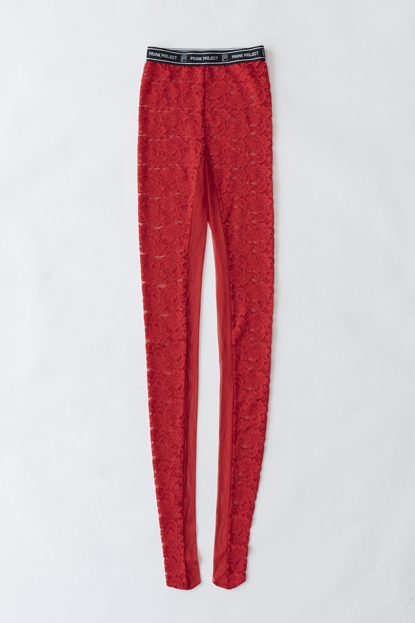 【プランク プロジェクト/PRANK PROJECT】のレースタイツ / Lace Tights インテリア・キッズ・メンズ・レディースファッション・服の通販 founy(ファニー) 　ファッション　Fashion　レディースファッション　Fashion for Women　タイツ＆レッグウェア&美脚効果　Tights & Sheer Legwear　レッグウェア・ストッキング　Legwear & Hosiery　おすすめ　Recommended / Our Picks　ストッキング　Stockings, Sheer Tights　スリット　Slit, Slit Detail　タイツ　Tights, Legwear　トレンド　Trend, Trending Now　フラワー　Flower, Floral　レース　Lace, Lace Fabric　今季　This Season, Current Season　RED(レッド)|ID: prp329100003478485 ipo3291000000032851241