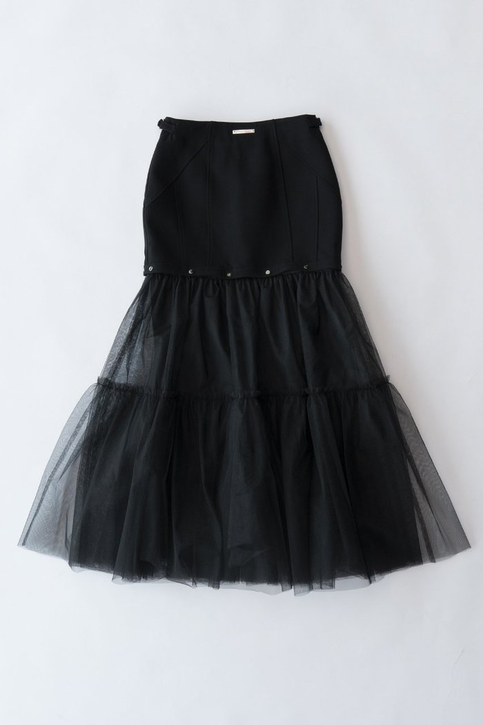 【プランク プロジェクト/PRANK PROJECT】のメタルドットチュールスカート / Metal Dot Tulle Skirt インテリア・キッズ・メンズ・レディースファッション・服の通販 founy(ファニー) https://founy.com/ ファッション Fashion レディースファッション Fashion for Women スカート Skirts ロングスカート Long Skirts / Maxi & Midi Skirts アシンメトリー Asymmetrical Style チュール Tulip, Tulip Motif ドッキング Docking, Mixed Material ドット Polka Dot, Dot Pattern フィット Fit, Slim Fit ペチコート Petticoat, Underskirt メッシュ Mesh, Net Fabric ロング Long, Long-Length |ID: prp329100003478488 ipo3291000000035057481