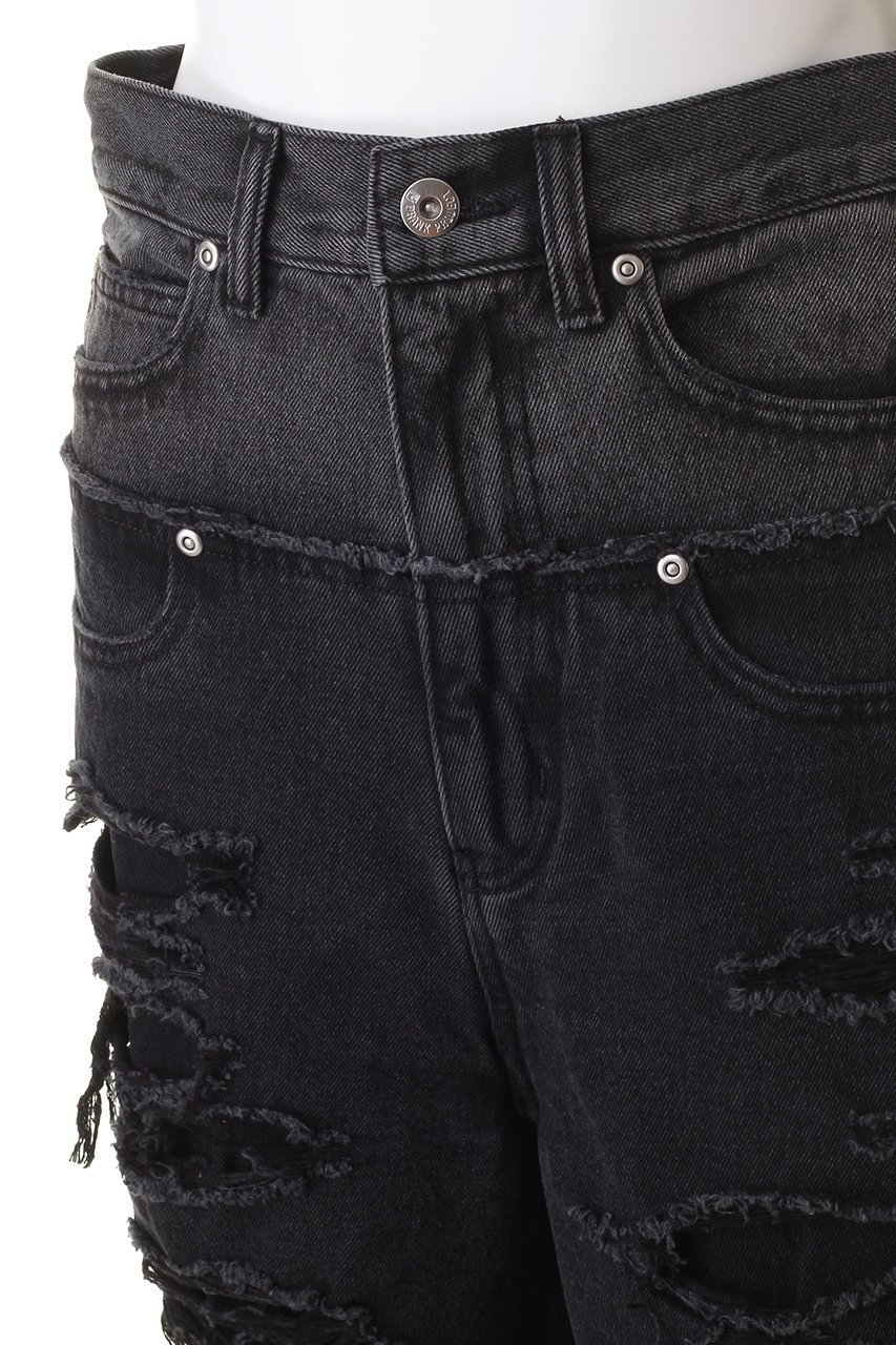 【プランク プロジェクト/PRANK PROJECT】のバイカラーダブルクラッシュデニム / Bicolor Double Crush Denim 人気、トレンドファッション・服の通販 founy(ファニー) 　ファッション　Fashion　レディースファッション　Fashion for Women　パンツ　Pants & Trousers　デニムパンツ・ジーンズ・美脚デニム　Denim Jeans & Pants　おすすめ　Recommended / Our Picks　クラッシュ　Distressed, Crashed Style　デニム　Denim, Jeans Material　ルーズ　Loose, Oversized　other-5|ID: prp329100003478494 ipo3291000000032829522