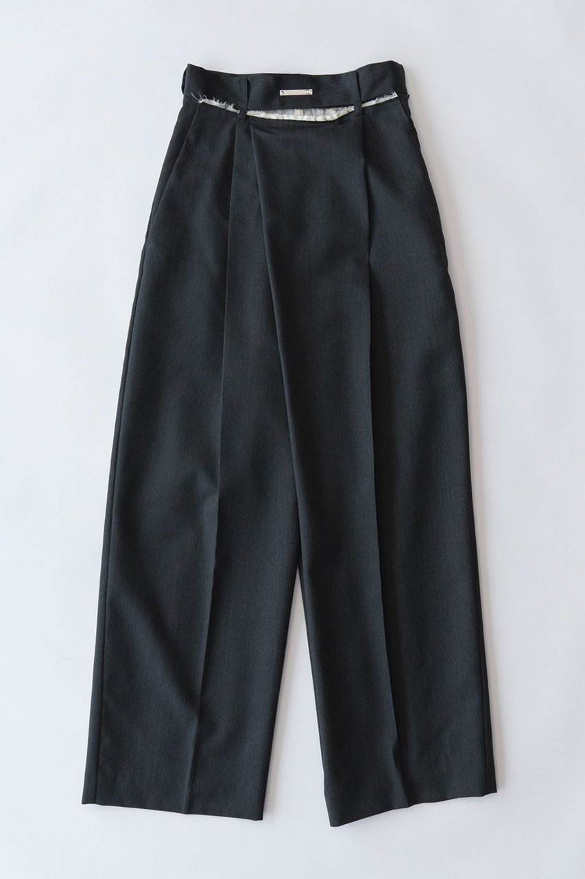 【プランク プロジェクト/PRANK PROJECT】のムーンスリットアシメタックパンツ / Moon Slit Asymmetry Tack Pants インテリア・キッズ・メンズ・レディースファッション・服の通販 founy(ファニー) 　ファッション　Fashion　レディースファッション　WOMEN　パンツ　Pants　スリット　Slit　セットアップ　Set Up　フォルム　Form　フロント　Front　C.GRY(チャコールグレー)|ID: prp329100003478495 ipo3291000000023002702