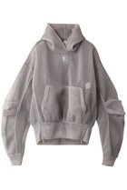 【プランク プロジェクト/PRANK PROJECT】のダブルフェイスメッシュオーバーフーディ / Double Face Mesh Over Hoodie 人気、トレンドファッション・服の通販 founy(ファニー) ファッション Fashion レディースファッション Fashion for Women トップス・カットソー Cut & Sew Tops シャツ・ブラウス・オフィスカジュアル Elegant Blouses & Button-Ups レディースパーカー・カジュアルフーディー Casual Hoodies & Sweatshirts ロングTシャツ・Tシャツ Longline T-Shirts & Tees スウェット・クルーネックトップス Sweatshirts & Crewnecks / Relaxed Fit Sweat Tops カットソー・ベーシックTシャツ Cut-and-Sewn Tops / Stretch Tees & Basics インナー Innerwear シアー Sheer, See-Through スリット Slit, Slit Detail チュール Tulip, Tulip Motif メッシュ Mesh, Net Fabric thumbnail GRY(グレー)|ID: prp329100003478503 ipo3291000000032940255