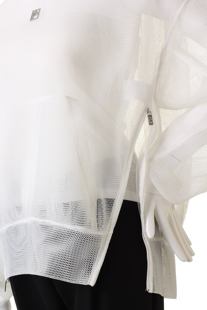 【プランク プロジェクト/PRANK PROJECT】のダブルフェイスメッシュオーバーフーディ / Double Face Mesh Over Hoodie 人気、トレンドファッション・服の通販 founy(ファニー) ファッション Fashion レディースファッション Fashion for Women トップス・カットソー Cut & Sew Tops シャツ・ブラウス・オフィスカジュアル Elegant Blouses & Button-Ups レディースパーカー・カジュアルフーディー Casual Hoodies & Sweatshirts ロングTシャツ・Tシャツ Longline T-Shirts & Tees スウェット・クルーネックトップス Sweatshirts & Crewnecks / Relaxed Fit Sweat Tops カットソー・ベーシックTシャツ Cut-and-Sewn Tops / Stretch Tees & Basics インナー Innerwear シアー Sheer, See-Through スリット Slit, Slit Detail チュール Tulip, Tulip Motif メッシュ Mesh, Net Fabric other-6|ID: prp329100003478503 ipo3291000000032940302