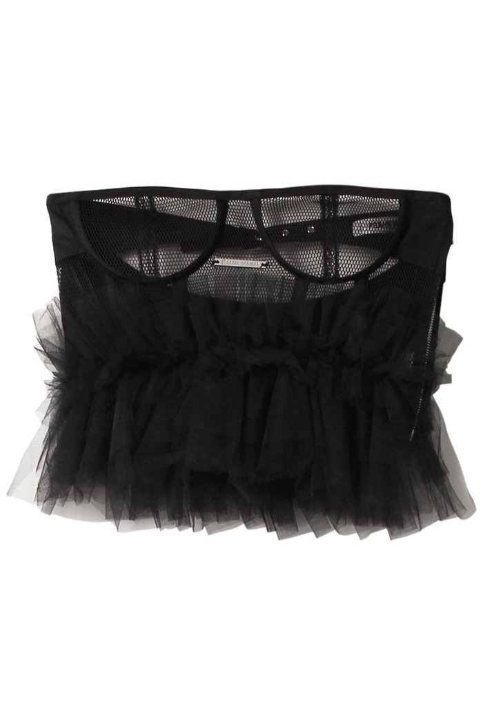 【プランク プロジェクト/PRANK PROJECT】のメッシュフリルチュールビスチェ / Mesh Frill Tulle Bustier インテリア・キッズ・メンズ・レディースファッション・服の通販 founy(ファニー) https://founy.com/ ファッション Fashion レディースファッション Fashion for Women アウター Coat / Outerwear Collection レディースジャケット・軽アウター Jackets おすすめ Recommended / Our Picks カットソー Cut and Sewn Top ジャケット Jacket, Outerwear スポーティ Sporty, Casual Athletic ダブル Double, Double-Breasted チュール Tulip, Tulip Motif ビスチェ Bustier, Corset Top フィット Fit, Slim Fit ベスト Vest, Waistcoat メッシュ Mesh, Net Fabric |ID: prp329100003478514 ipo3291000000036223824