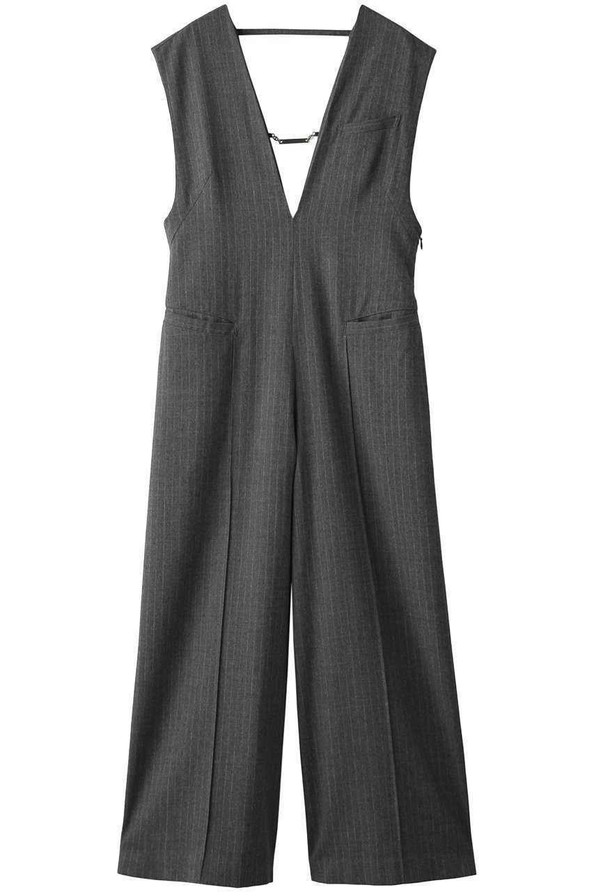 【プランク プロジェクト/PRANK PROJECT】のVネックオールインワン / V-neck Jumpsuit 人気、トレンドファッション・服の通販 founy(ファニー) 　ファッション　Fashion　レディースファッション　WOMEN　パンツ　Pants　インナー　Inner　ストライプ　Stripe　チェーン　Chain　プレート　Plate　マニッシュ　Mannish　ワイド　Wide　 other-1|ID: prp329100003478517 ipo3291000000026727164