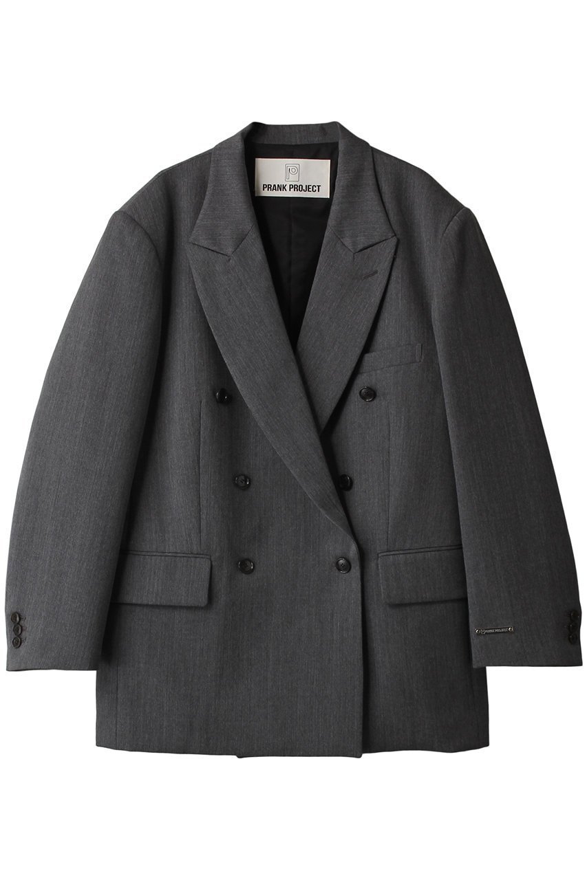 【プランク プロジェクト/PRANK PROJECT】のマルチファブリックダブルオーバージャケット / Multi Fabric Double Over Jacket インテリア・キッズ・メンズ・レディースファッション・服の通販 founy(ファニー) 　ファッション　Fashion　レディースファッション　Fashion for Women　アウター　Coat / Outerwear Collection　レディースジャケット・軽アウター　Jackets　ジャケット　Jacket, Outerwear　ダブル　Double, Double-Breasted　GRY(グレー)|ID: prp329100003478530 ipo3291000000032965787