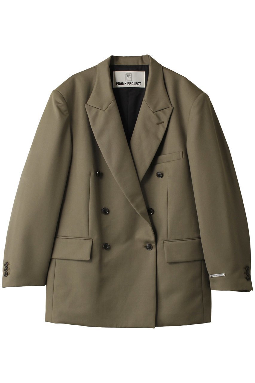 【プランク プロジェクト/PRANK PROJECT】のマルチファブリックダブルオーバージャケット / Multi Fabric Double Over Jacket インテリア・キッズ・メンズ・レディースファッション・服の通販 founy(ファニー) 　ファッション　Fashion　レディースファッション　Fashion for Women　アウター　Coat / Outerwear Collection　レディースジャケット・軽アウター　Jackets　ジャケット　Jacket, Outerwear　ダブル　Double, Double-Breasted　KHK(カーキ)|ID: prp329100003478530 ipo3291000000032965792