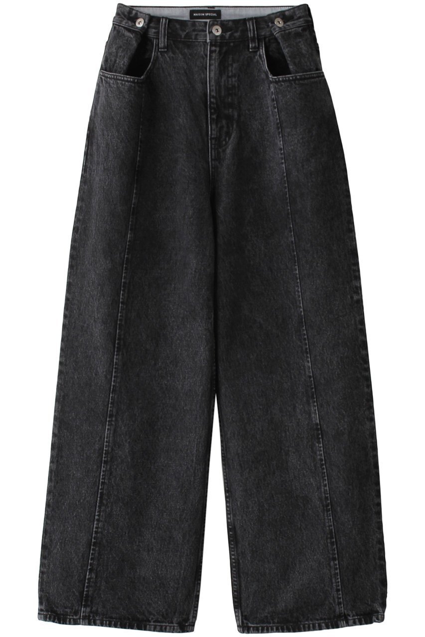 【メゾンスペシャル/MAISON SPECIAL】の2WAYウエストデニム 人気、トレンドファッション・服の通販 founy(ファニー) 　ファッション　Fashion　レディースファッション　Fashion for Women　パンツ　Pants & Trousers　デニムパンツ・ジーンズ・美脚デニム　Denim Jeans & Pants　ストレート　Straight, Straight Cut　デニム　Denim, Jeans Material　トレンド　Trend, Trending Now　ワイド　Wide, Wide Fit　 other-1|ID: prp329100003482366 ipo3291000000035769814