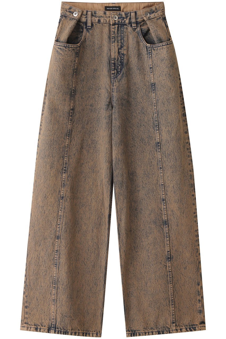 【メゾンスペシャル/MAISON SPECIAL】の2WAYウエストデニム インテリア・キッズ・メンズ・レディースファッション・服の通販 founy(ファニー) 　ファッション　Fashion　レディースファッション　Fashion for Women　パンツ　Pants & Trousers　デニムパンツ・ジーンズ・美脚デニム　Denim Jeans & Pants　ストレート　Straight, Straight Cut　デニム　Denim, Jeans Material　トレンド　Trend, Trending Now　ワイド　Wide, Wide Fit　ORG(オレンジ)|ID: prp329100003482366 ipo3291000000035769820