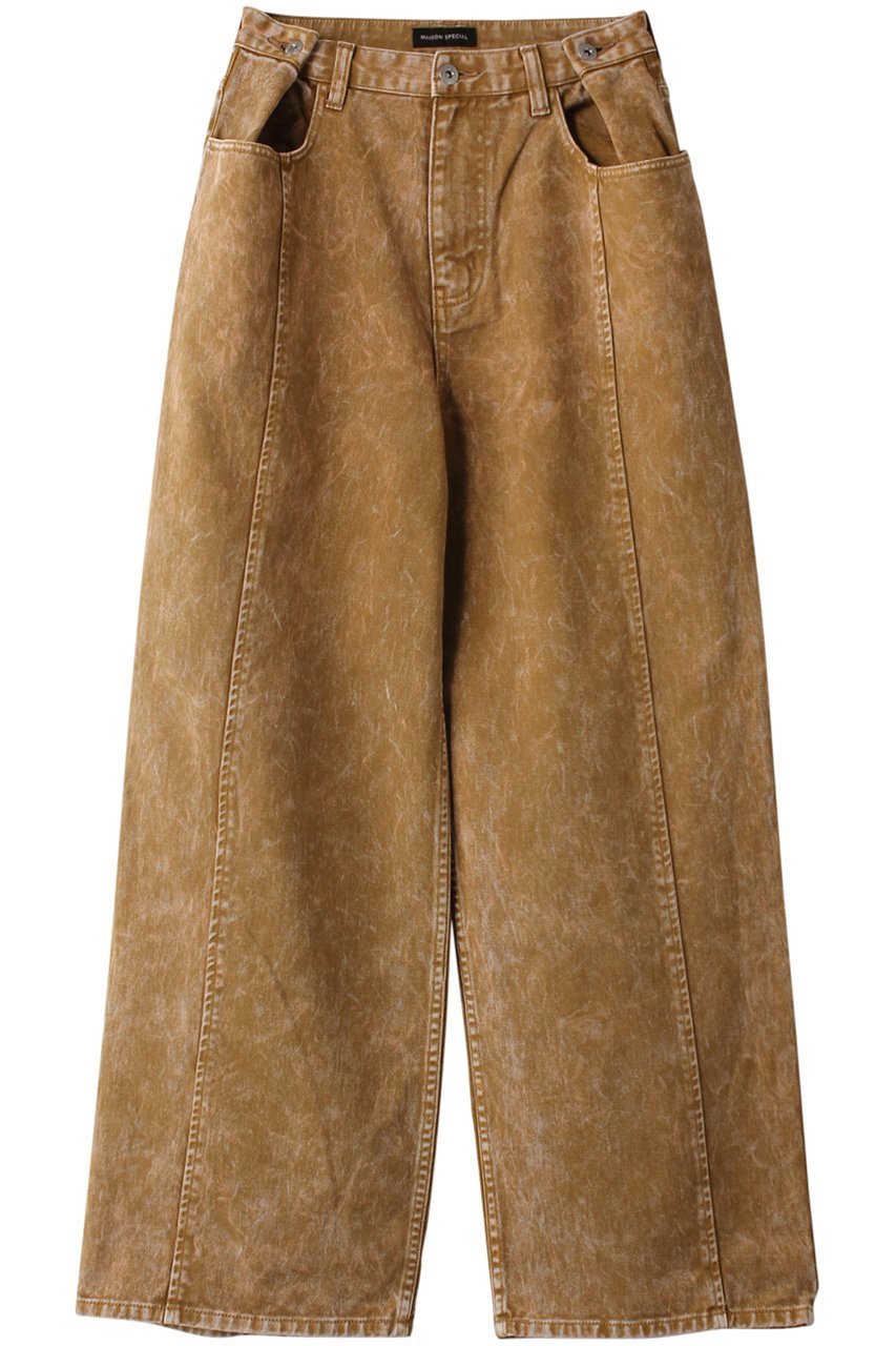 【メゾンスペシャル/MAISON SPECIAL】の2WAYウエストデニム インテリア・キッズ・メンズ・レディースファッション・服の通販 founy(ファニー) 　ファッション　Fashion　レディースファッション　Fashion for Women　パンツ　Pants & Trousers　デニムパンツ・ジーンズ・美脚デニム　Denim Jeans & Pants　ストレート　Straight, Straight Cut　デニム　Denim, Jeans Material　トレンド　Trend, Trending Now　ワイド　Wide, Wide Fit　BGE(ベージュ)|ID: prp329100003482366 ipo3291000000036100291