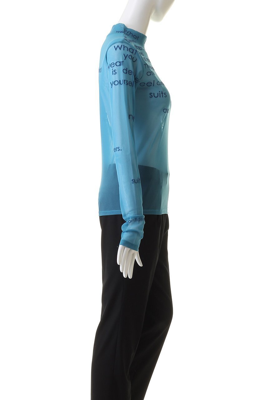 【メゾンスペシャル/MAISON SPECIAL】のフロッキープリントシアータートルネックトップ 人気、トレンドファッション・服の通販 founy(ファニー) 　ファッション　Fashion　レディースファッション　WOMEN　トップス・カットソー　Tops/Tshirt　シャツ/ブラウス　Shirts/Blouses　ロング / Tシャツ　T-Shirts　カットソー　Cut and Sewn　タートルネック　Turtleneck　インナー　Inner　グラフィック　Graphic　シアー　Sheer　スウェット　Sweat　スリーブ　Sleeve　チュール　Tulle　ロング　Long　other-3|ID: prp329100003482389 ipo3291000000031402696