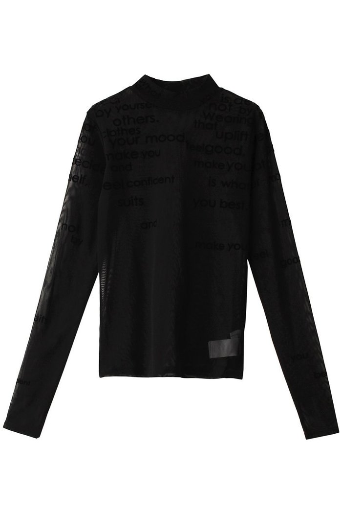 【メゾンスペシャル/MAISON SPECIAL】のフロッキープリントシアータートルネックトップ インテリア・キッズ・メンズ・レディースファッション・服の通販 founy(ファウニー) https://founy.com/ ファッション Fashion レディースファッション Fashion for Women トップス・カットソー Cut & Sew Tops シャツ・ブラウス・オフィスカジュアル Elegant Blouses & Button-Ups ロングTシャツ・Tシャツ Longline T-Shirts & Tees カットソー・ベーシックTシャツ Cut-and-Sewn Tops / Stretch Tees & Basics タートルネック・ハイネックトップス Turtlenecks & High-Neck Tops インナー Innerwear グラフィック Graphic, Graphic Design シアー Sheer, See-Through スウェット / スエット Sweatshirt, Sweatwear スリーブ Sleeve, Long Sleeve / Short Sleeve チュール Tulip, Tulip Motif ロング Long, Long-Length |ID: prp329100003482389 ipo3291000000036988550